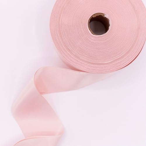 Baby Pink Satin Blanket Binding 2 Inch Wide - 25 Yard Bulk Roll - Pre-Folded 100% Polyester Satin Binding for Baby Girl Blankets, Baby Shower Gifts, Nursery Quilts & Handmade Baby Crafts by Unknown