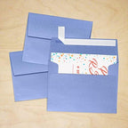 LUXPaper A2 Invitation Envelopes (4 3/8 x 5 3/4) - Vista Blue Metallic (250 Qty.) - Image 7