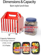 Happyhiram 50 Pack Christmas Red Striped Large Gable Boxes, 9x6x6 Inch - Image 4