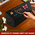 10PACK Empty Gift Basket Set, 11.8x9.8” Thick Kraft Market Tray Gift Basket - Image 5
