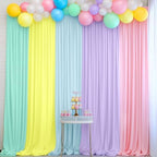10x7ft Unicorn Backdrop Curtains-Pastel Rainbow Backdrop Photography Background for Girls Birthday Party,Baby Shower,Classroom,Back-to-School Decor-Wrinkle-Free Reusable Fabric,Easy to Hang by Gewonelife