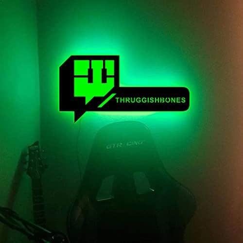 Personalize Username Twitch Led Sign Wall Art Decor - Glow in the dark Wall Art - Live Stream Room Decor - LED Decoration - Custom Sign Gift - Image 5