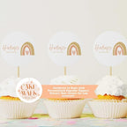 Set of 24 Custom Cupcake Toppers | Gender Reveal Cupcake Toppers | Party Cupcake Toppers | Party Decorations | Baby Shower Toppers | Congrats on Pregnancy - Image 2