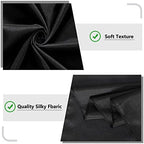 Black Backdrop Curtain for Party, Halloween Backdrop, 5ft x 8ft, 2 Panels - Image 6