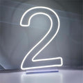 LED Neon Signs Number 2 Birthdays Decor Neon Lights Party USB Plus Battery Case Light up your baby's birthday with our Neon Number Two Sign (Number 2) by NUOSHANZS
