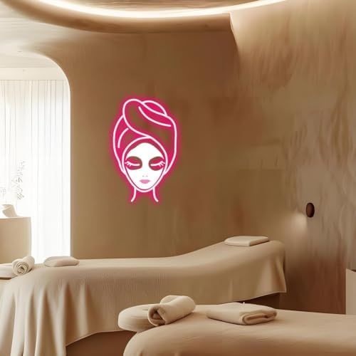 Facial Spa Neon Sign for Wall Decor Pink Letters Neon Lights Beauty Salon Sign for Business Skin Care Salon Beauty Shop Decorations - Image 4