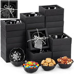 Teenyyou 50 Sets Gothic Wedding Favors, Black Ceramic Bowls with Gift Box by Teenyyou