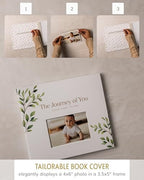 Personalized Baby Book, 4x6 Photo Cover, First 5 Years, Botanical Keepsake - Image 5