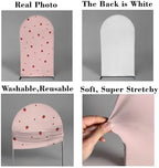 Strawberry Theme Arch Cover Chiara Backdrops Pink Stretchy Arched Stands Covers for Girls Baby Shower Birthday Wedding Decoration(Only Cover) - Image 5