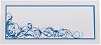 Scribble Vintage Swirl Place Cards, Royal Blue, Set of 60, Pre-cut and Scor - Image 3