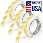 Perco Metallic Gold Perforated Round Circle Dot Sticker 1-Inch Labels — 3 Rolls, 3,000 Stickers - VIP, Reward & Premium Pricing Labels for Events & Packaging - Made in USA by Perco