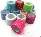 PuLaif Organza Tulle Fabric Roll 25 Yards 5 cm Width Wedding Baby Shower Party Decorations by Unknown