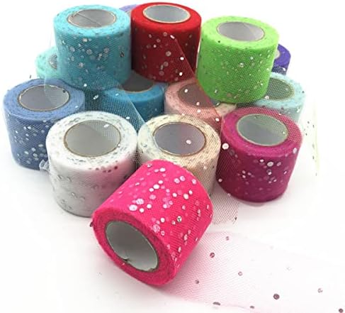 PuLaif Organza Tulle Fabric Roll 25 Yards 5 cm Width Wedding Baby Shower Party Decorations by Unknown