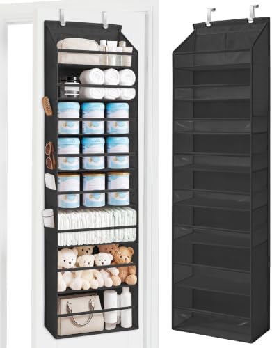 STORAGE MANIAC Over Door Organizer Hanging Shelves Large Clear Deep Pockets by STORAGEMANIAC