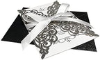 50Pcs Laser Cut Black Wedding Invitation With Glitter Envelopes And Ribbons Blank Personalized Card Invitaciones Para quinceañera Birthday Baby Shower Christmas Party Bridal Shower - Image 6