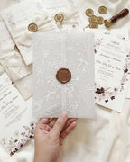Hand-Drawn Vellum Jackets for 5x7 Invitations, 100 Pcs Invitation Sleeves - Image 3