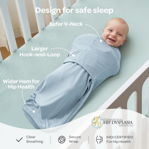 Momcozy Swaddles for Newborns, Quiet Fastener Swaddle for Infant 0-3 Months - Image 4