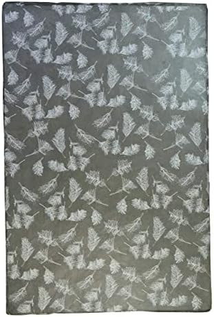 Kathmandu Valley Co. Handmade Lokta Decorative Wrapping Paper, Grey Feather - Image 6