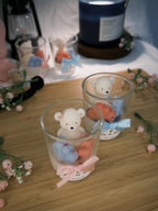 Gender Reveal Candles with Teddy Bear Baby Shower Set of 12 - Image 2