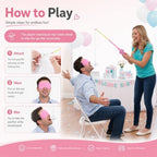 12 Set Pink Baby Shower Games Fishing The Pacifiers, Stylish - Image 3