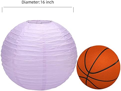 16 inch Chinese Lanterns Large Paper Lanterns Lavender 5 Packs (Purple, 16 inch) - Image 5