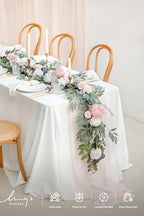 Ling's moment Artificial Pink Flowers Combo, Cream & Blush, Deluxe - Image 4