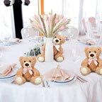 123 Set Bear Baby Shower Table Centerpiece Decor, Pink, Girl - Image 3