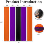 Halloween Backdrop Curtain - 10×10ft Black Orange Purple Party Background Decor for Spooky Parties, Photo Booths, Home Haunted House, Reusable Holiday Wall Decoration for Adults Teens - Image 3
