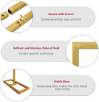Garvee 8.2FT Wedding Arch Backdrop Stand, Heavy Duty Adjustable Backdrop Stand Kit Square Wedding =Balloon Arch for Photo Booth Background Baby Shower Birthday Party Gold - Image 5