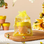 Conelist 48 Sets Bee Themed Candle Set for Baby Shower Party Favors Cute Honey Jar Candle with Thank You Tags Organza Bags Baby Shower Gifts for Guest Gender Reveal Party Decoration Gifts (Yellow) - Image 7
