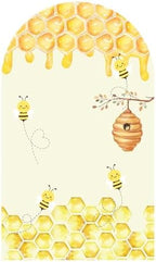 Sweet Honeycomb Arch Backdrop Cover Yellow Girls Baby Shower Arch Stand Spandex Fabric Cover Bees Birthday Party Parties Dessert Decorations Prop (3X5ft,2010) - Image 3