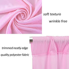 AK TRADING CO. 10 feet x 8 feet IFR Polyester Backdrop Drapes Curtains Panels with Rod Pockets - Wedding Ceremony Party Home Window Decorations - Pink - Image 7