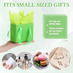 Qilery 50 Pcs Halloween Small Gift Bags, Lime Green, 4.7 x 2.4 x 3.9'' - Image 2