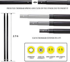 EMART 8x8 FT Backdrop Stand Adjustable Back Drop Stand for Party Wedding - Image 3