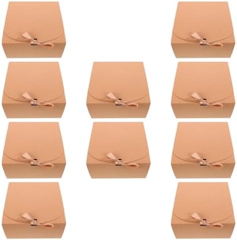 Bridesmaid Proposal Box 10pcs Paper Ribbon Closure for Wedding Cookies by NAMOARLY