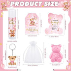 288 Pcs Baby Shower Favors Set for Guests,Pink,Bear - Image 2