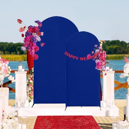 HAINARverS Set of 2 Stretchy Arch Backdrop Covers, Royal Blue, 6FT/7.2FT - Image 2
