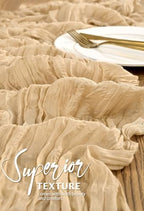 18 Pack Cheesecloth Table Runner 10FT Nude Table Runner Boho Gauze Cheese Cloth Table Runners Long Rustic Sheer Table Decorations for Wedding Party Baby Bridal Shower Birthday Holiday Home - Image 4