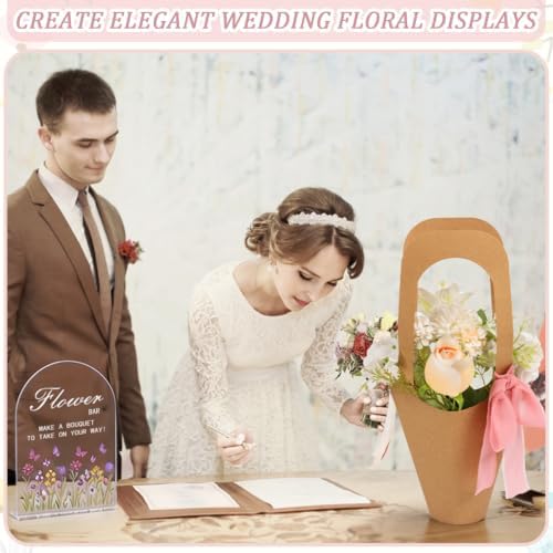 MoDooris 48 Pcs Flower Bar Supplies Kit DIY Bouquet for Floral Bloom Decor - Image 6