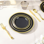 Goodluck 600 Pieces Black Plates for 100 Guests - Image 2