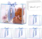 GAWBYET 24 Pcs Clear Plastic Gift Bags with Handles,Blue by Unknown
