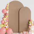 Wokceer Arch Backdrop Cover 7.2FT, 6FT Nude Brown Arch Cover Stretchy by Wokceer