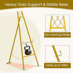57" Gold Easel Stand for Sign, Heavy Duty Metal Easel Display Stand with Adjustable Chain and Storage Bag, 4-Tier Height Adjustable Art Easel for Wedding Signs, Birthday Party - Image 5