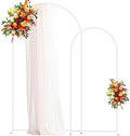 Putros Arch Backdrop Stand, 7.2ft & 6ft, Metal Wedding Arch Stand, White by Putros