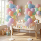 Pastel Balloon Column Kit Set of 2 With Macaron Latex Balloons Stand Included - Base,Pole,Balloon Tower Backdrop Decoration for Wedding,Baby Shower,Bridal,Graduation,Birthday,Easter Party,Bachelorette - Image 7