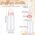 Trelaco 12 Pcs Baby Shower Bottle Chug Game, Bear, Brown - Image 3