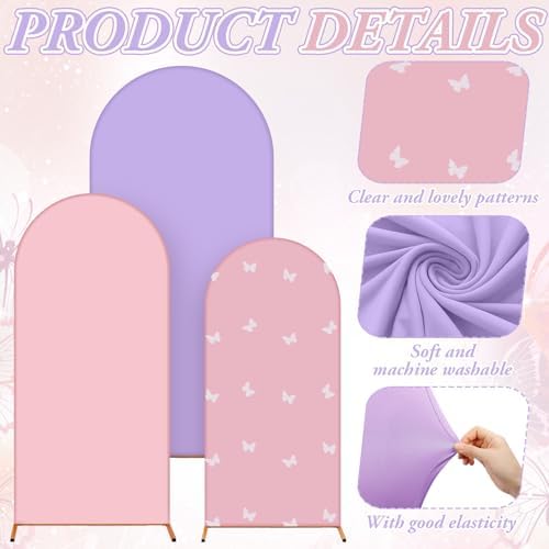 Foilswirl 34 Pcs Butterfly Party Decor, Butterfly Arch Backdrop Cover - Image 4