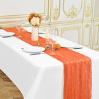 24 Pack Orange 10Ft Cheesecloth Table Runner - Image 4