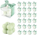 ACITHGL 30 Sets Fully Assembled Small Bubble Candle Party Favors for Guests Bulk Bridal Showers Favors Candles with Stylish Ribbons Thank You Cards Gifts (Green) by ACITHGL