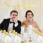 Engrowtic 50 Pcs Thank You Boxes with Ribbon Handles 5.9",White - Image 5